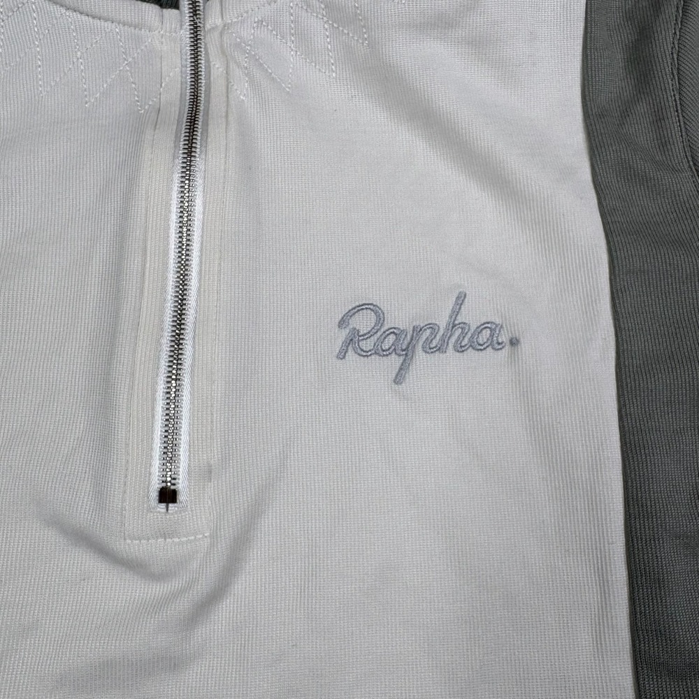 Rapha Womens White Gray Merino Wool Circle of Death Cycling Jersey Size M - Picture 8 of 15